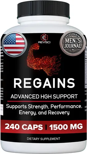 Miniatura 14 de Suplementos HGH para hombres y mujeres - REGAINS paquete de inicio, péptidos anabólicos para el crecimiento muscular, recuperación muscular
