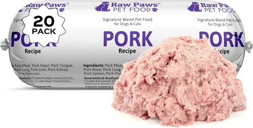 Miniatura 10 de Raw Paws Signature Blend Alimento para mascotas para perros y gatos, receta de carne de res y verduras, rollos de 1 libra (paquete de 20) – Alimento