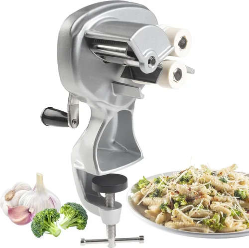 Máquina para hacer cavatelli con rodillos fáciles de limpiar - Hace auténticos gnocchi, conchas de pasta y más - Recetas incluidas, el set de