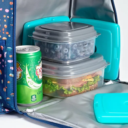 Miniatura 5 de Cool Coolers de Fit & Fresh - Paquete de 4 paquetes de hielo delgados, paquetes de hielo reutilizables de congelación rápida que ahorran espacio