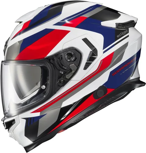 Miniatura 8 de ScorpionEXO Eclipse - Casco de motocicleta de cara completa con escudo listo para Pinlock, bolsillos para altavoces listos para Bluetooth, serie