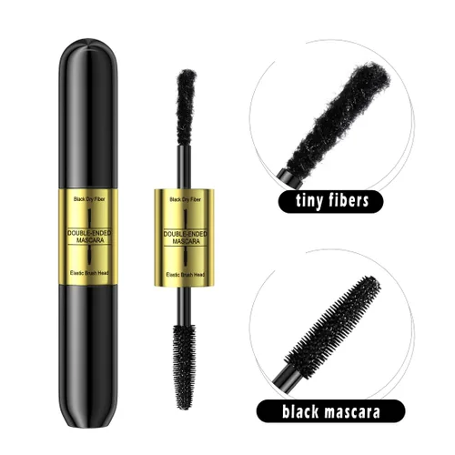 Miniatura 4 de Máscara con infusión de fibra, fibras pequeñas negras incluidas rímel para extender y alargar las pestañas, para un máximo volumen y efecto de rizo