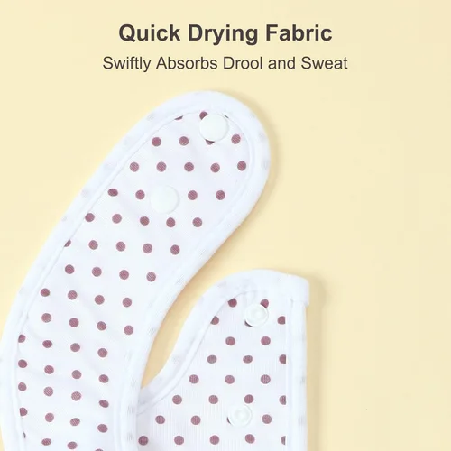 Miniatura 3 de Baberos impermeables para niños y niñas, suaves y absorbentes, bandana, juego de baberos para bebés recién nacidos de 0 a 12 meses