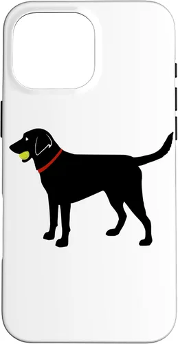 Miniatura 18 de Funda de regalo para iPhone 13 Labrador Retriever Fetch, Black Lab Play Ball Dog Lover