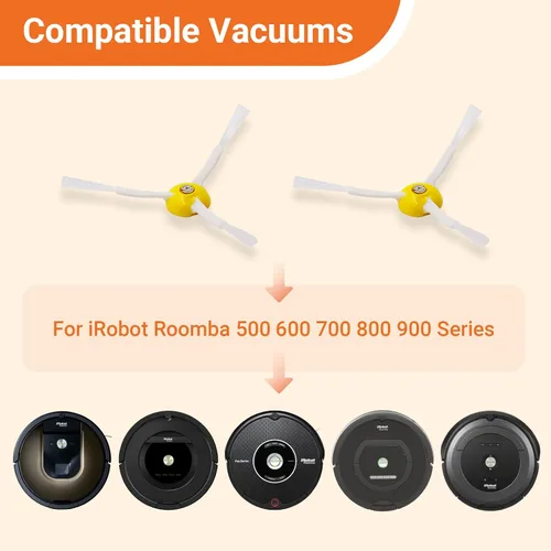 Miniatura 2 de Piezas de repuesto cepillo lateral compatible con iRobot Roomba 600 700 800 900 Series 675 692 694 677 671 614 980 960 985 880 860 866 870