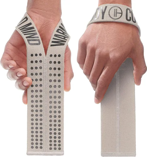 Miniatura 9 de WARM BODY COLD MIND V1 Correas de Levantamiento para Muñeca para Halterofilia Olímpica - Clasificadas para 660 lb - Vendas de Mano para Negro
