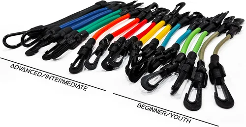 Miniatura 8 de Kbands Bandas de resistencia para piernas de velocidad y fuerza Incluye programas de entrenamiento digital Speed 101 y Agility FX - Tamaños