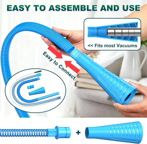 Miniatura 5 de Sealegend Kit de Limpiador de Ventilación de Secadora de 2 Piezas Accesorio para Aspiradora de Pelusa para Secadora, Limpiador de Ventilación de Azul