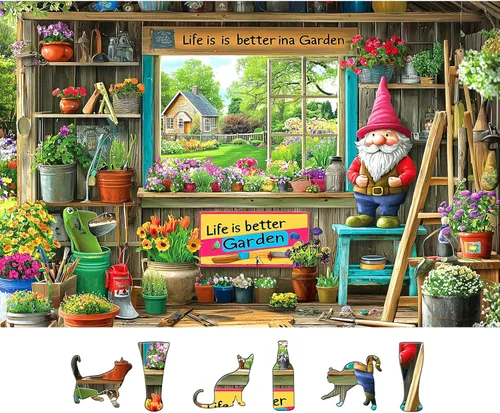 Miniatura 36 de Rompecabezas de 500 piezas para adultos, divertido rompecabezas de dibujos animados coloridos con letras en la parte posterior, bañera de pato