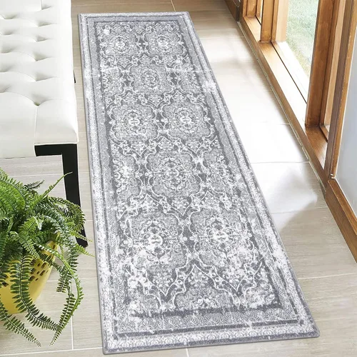 Miniatura 101 de Vaukki - Alfombra de pasillo, suave y peluda, alfombra antideslizante lavable, para lavandería, cocina, granja, baño, entrada y dormitorio