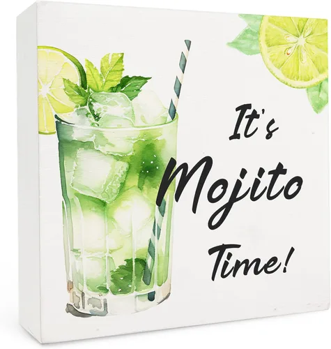 Miniatura 17 de Letrero de madera para bar de cóctel de margarita y tequila de cocina - Regalos modernos para amigos, divertido letrero de cocina de Los Tres Amigos