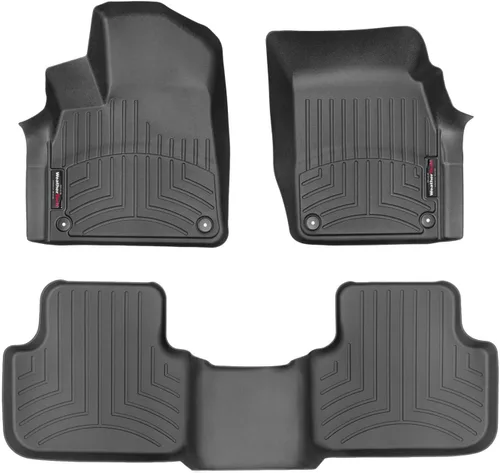 WeatherTech Revestimientos de suelo personalizados para Audi SQ7, SQ8, Q7-1ª y 2ª fila (44887-1-5), negro