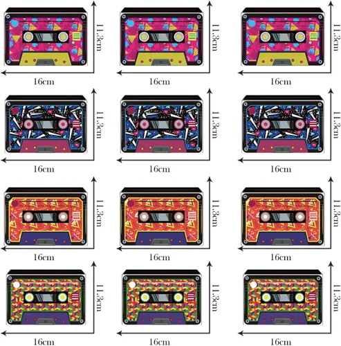 Miniatura 4 de Decoraciones de fiesta de los años 80, estilo retro de los años 80, hip hop, música, fiestas, espirales colgantes, montados y listos para usar
