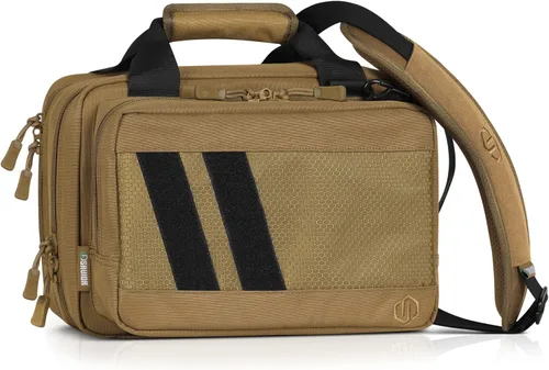 Miniatura 10 de Savior Equipment Specialist Series Tactical Double Scoped Handgun Firearm Case Pistol Bag For Outdoor Hunting Shooting Range, Lockable Compartment
