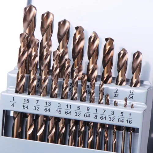 Miniatura 11 de Brocas de cobalto de 1/2 pulgada (5 unidades), juego de brocas de acero de alta velocidad M35 para metal endurecido, acero inoxidable, hierro