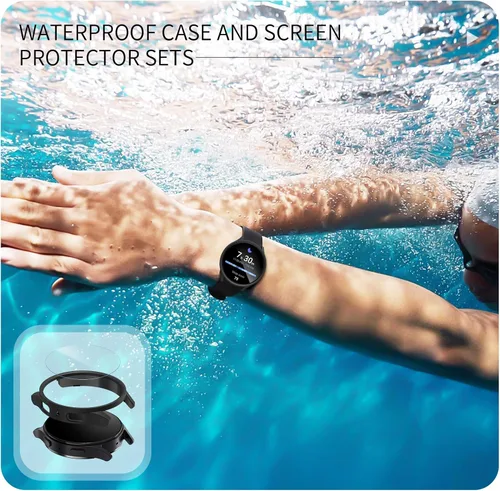 Miniatura 2 de Pack de 12 fundas para Samsung Galaxy Watch 6 de 40 mm, protector de pantalla con cubierta de policarbonato duro y película protectora de vidrio