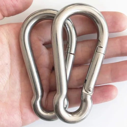 Miniatura 6 de Kit para colgar hamacas, ganchos de ojo resistentes para colgar columpios de acero inoxidable, mosquetón, juego de mosquetón, accesorios