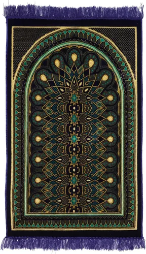 Miniatura 10 de Alfombra de oración – Alfombra turca Janamaz Sajada de felpa suave para hombres y mujeres, alfombrilla de oración lisa y sólida, regalo de Ramadán