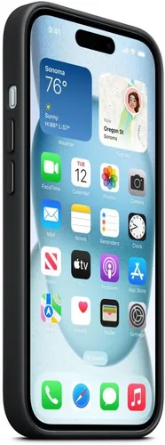Miniatura 7 de Apple Funda FineWoven con MagSafe para iPhone 15 - Negro Transparente