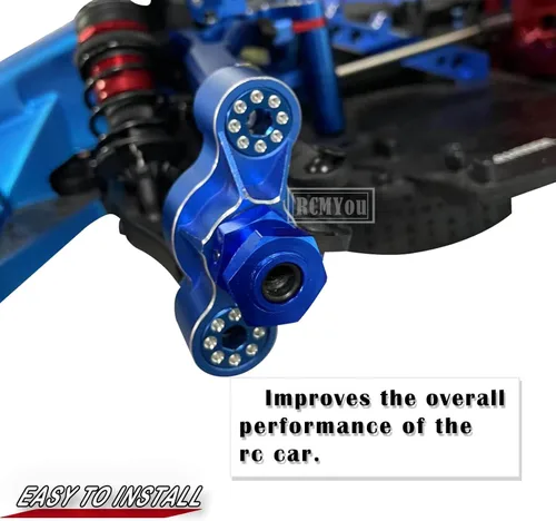 Miniatura 3 de Pieza de mejoras de llave hexagonal de rueda de 0.67 pulgadas para ARRMA Infraction 1/7 6s BLX/Mojave 6s BLX/Limitless 1/8 Typhon 6S BLX, Azul