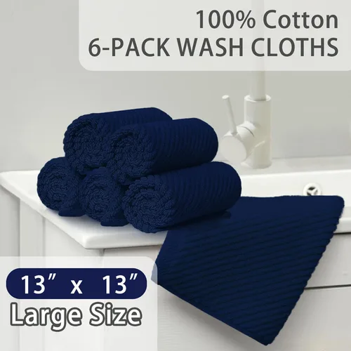 Miniatura 331 de VOOVA & MOVAS Toallas de mano blancas - 100% algodón Ligeras Gruesas Secado rápido Suaves Absorbentes, paquete de 4 piezas grandes de 18