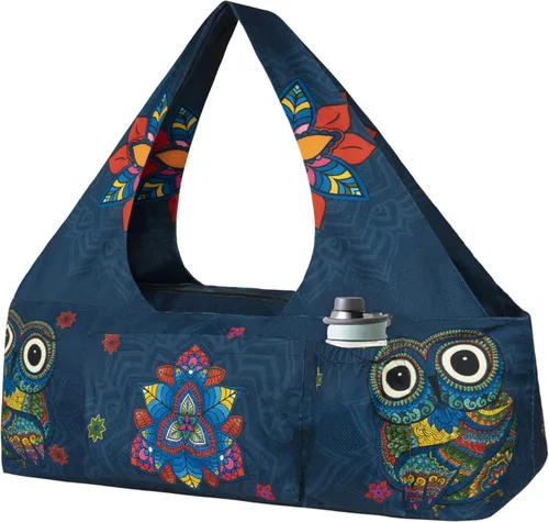 Miniatura 19 de Bolsa para esterilla de yoga – Bolsa de yoga grande con correa para esterilla de yoga, cremallera y bolsillos, bolsas de yoga y transportadores que
