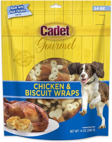 Miniatura 18 de Cadet Envolturas Gourmet de Batata y Pollo Masticables de Ingredientes Limitados para Perros, Golosinas de Entrenamiento Saludables y Naturales