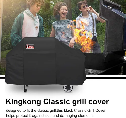 Miniatura 7 de Kingkong 7552 - Funda para parrillas de gas Weber Genesis, color plateado y dorado 2000-5500, negra