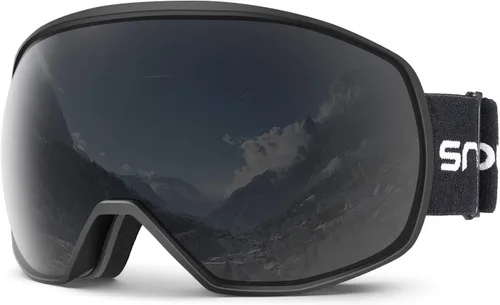 Gafas de esquí para hombres y mujeres con protección UV, lente doble antivaho