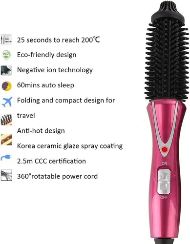 Miniatura 9 de Herramienta eléctrica para peinar el cabello: peine plegable para viajes, salón y uso doméstico