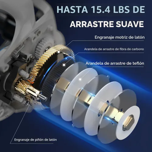 Miniatura 4 de KastKing Centron Lite Set de 2 cañas de pescar de grafito IM6/guías de acero inoxidable con anillos de cerámica/asas contorneadas de EVA/talón