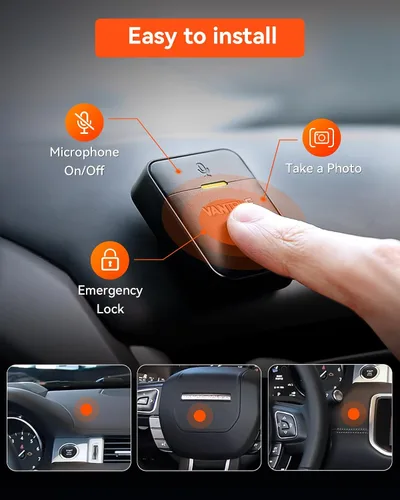Miniatura 2 de Vantrue Control remoto con bloqueo de eventos, instantánea, función de encendido/apagado de audio, rango de 9.8 pies para cámara de tablero Vantrue