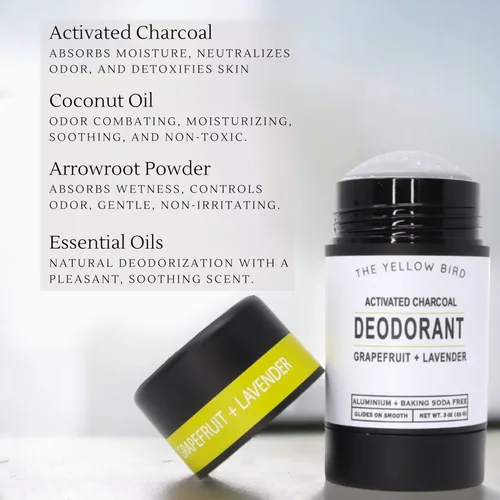 Miniatura 5 de Desodorante de magnesio para hombres y mujeres, desodorante natural, fabricado en Estados Unidos, sin aluminio y bicarbonato de sodio. Protección
