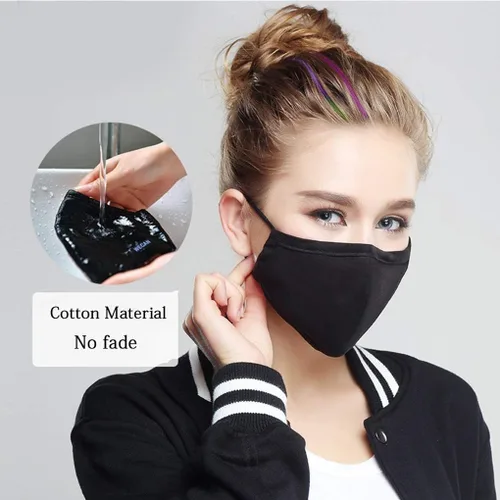 Miniatura 2 de Tvoip Máscara de estilo moderno en la boca, antipolvo, filtro de carbón activado, máscara de mufla bucal (una máscara + 2 filtros), máscara facial