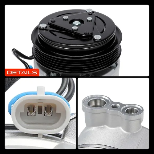 Miniatura 9 de A-Premium Compresor de aire acondicionado CA con embrague compatible con Saab 9-3 2.0L 2003-2011, 9-3X 2.0L 2010-2011