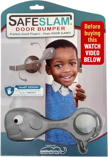 Miniatura 10 de Tope de puerta a prueba de bebés, protectores de pellizco de puerta que protegen los dedos de los niños y las colas de PET. Protectores de dedos