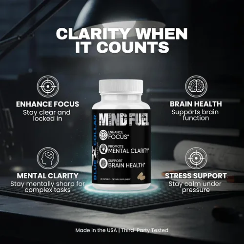 Miniatura 2 de Mind Fuel - Suplementos cerebrales para la memoria y la concentración, aumentan la salud del cerebro y la claridad mental, suplemento