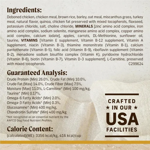 Miniatura 4 de Merrick Healthy Grains - Alimento seco prémium para perros adultos, croquetas saludables y naturales, receta de peso saludable, bolsa de 4.0 libras