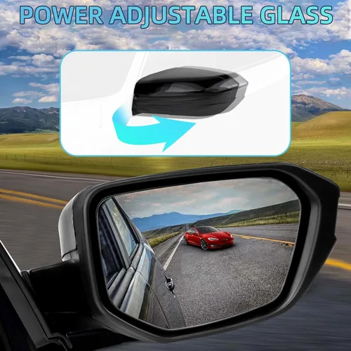 Miniatura 5 de KAKSEY Espejo eléctrico para puerta del lado derecho del pasajero, compatible con Honda Civic 2016, 2017, 2018, 2019, 2020, 2021, vidrio con ajuste