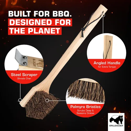 Miniatura 3 de El cepillo original no metálico para parrilla al aire libre Cepillo de limpieza de barbacoa resistente al calor de alta temperatura Limpiador