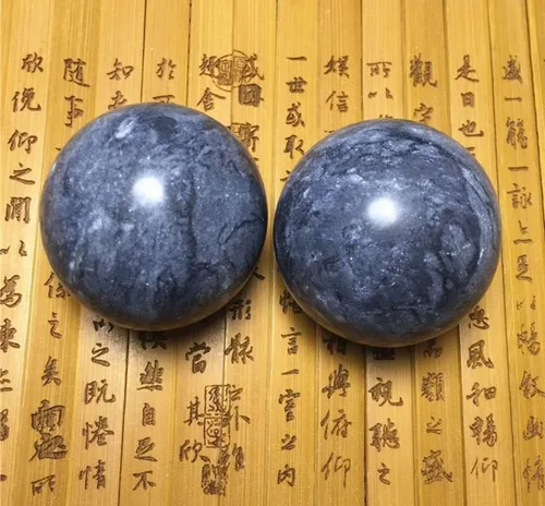 Miniatura 6 de Pelota Baoding gris oscuro, bola de masaje china para deportes de salud, utilizada para descompresión de la mano bola de ejercicio