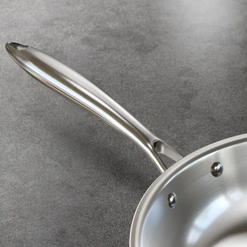 Miniatura 3 de Verel Sartén de acero inoxidable – Sartén de acero inoxidable de 8 pulgadas, apta para lavavajillas y horno