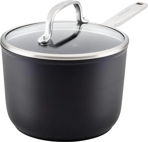 Miniatura 16 de KitchenAid Sartén/Wok Antiadherente de Inducción Anodizada Dura para Saltear con Mango Auxiliar, 12.25 Pulgadas - Negro Mate