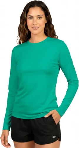 INGEAR Women's Long Sleeve Sun Protection Swim Shirt UV Womens Sun Shirts Rash Guard Seafoam