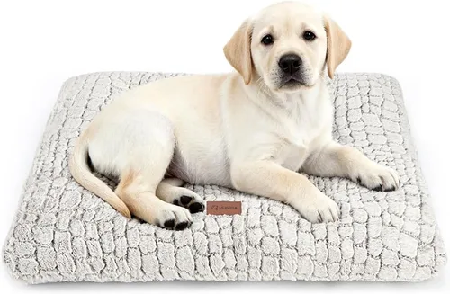 Miniatura 32 de Alfombrilla para jaula de perro, colchón de jaula de perro de felpa, colchón para jaula de perro suave, almohadilla antideslizante para jaula