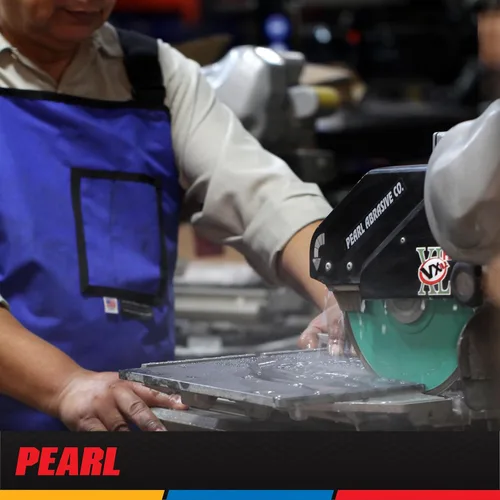 Miniatura 8 de PEARL ABRASIVE CO. Hoja de porcelana turbo de malla fina P4 de 4" 5/8"-20mm-7/8 con 4 agujeros