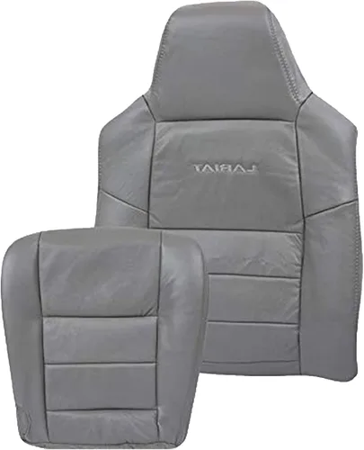 Miniatura 16 de Compatible con 2003 2004 2005 2006 2007 Ford F250 F350 Lariat Crew Cab Funda de asiento de cuero para conductor con respaldo reclinable, reemplazo
