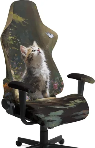 Miniatura 17 de Fundas para silla de videojuegos de 250 aniversario, 4 piezas, cómodas, ergonómicas, para oficina, fundas giratorias de poliéster, decoración