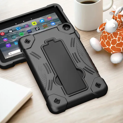 Miniatura 5 de Funda para tablet Amazon Fire 7 (12ª generación, lanzada en 2022) – Funda protectora híbrida resistente con soporte + 1 protector de pantalla y 1