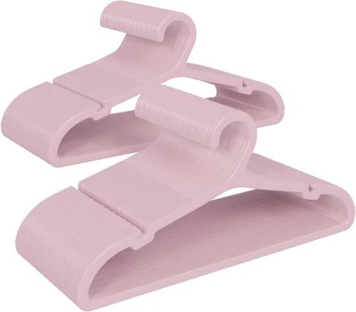 Miniatura 11 de ABHENG Paquete de 30 perchas de ropa, perchas de plástico antideslizantes, perchas que ahorran espacio, resistentes, para colgar ropa seca y húmeda